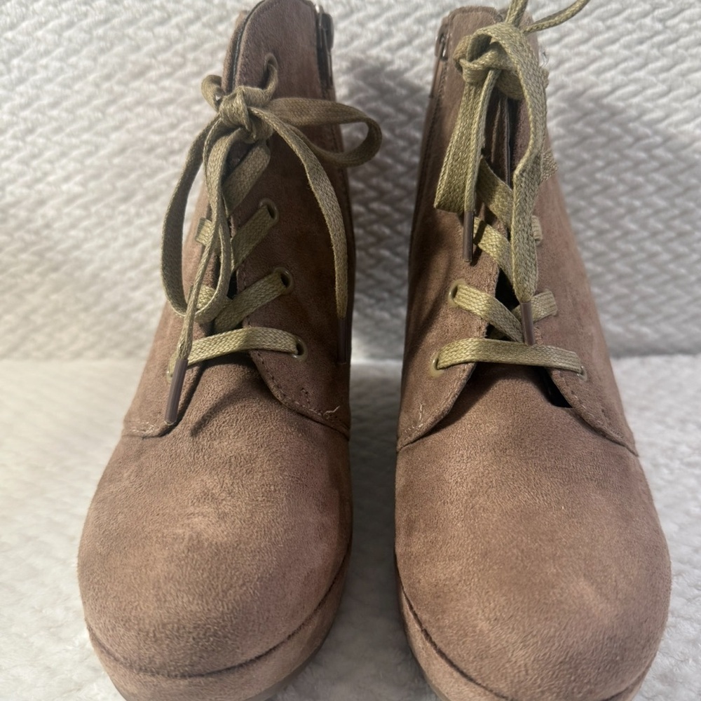 Brown Suede Women's Ankle Boots